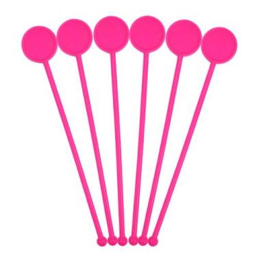 Imagem de Misturador de Bebidas Rosa Neon Bares Restaurantes 30 Unidades - Russo