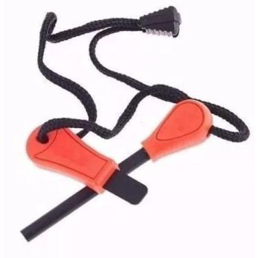 Imagem de Pederneira Magnésio Fogo Sobrevivência Camping P/entrega - OEM, Laranj