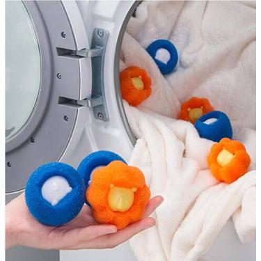 Imagem de Esponja Descontaminação Lavagem Anti Máquina Lavar Roupa Bola - prime,