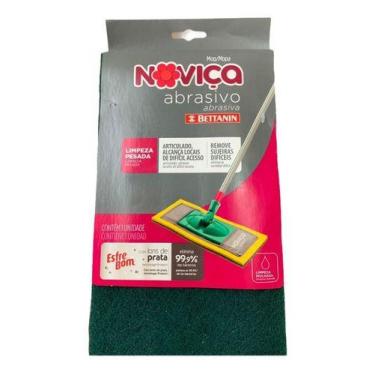 Imagem de Refil Mop Esfrebom Abrasivo Limpeza Bettanin Noviça Superpro, Verde e 