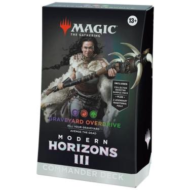Imagem de Magic: The Gathering Modern Horizons 3, Deck de Comandante Overdrive do Cemitério, com 100 Cartas, Pacote de Amostra de 2 Boosters de