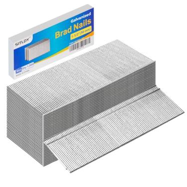 Imagem de SITLDY Pregos galvanizados de calibre 18, cabeça em T, pacote com 1.000 cm, pregos pequenos de acabamento para pistola pneumática, elétrica de 18 GA