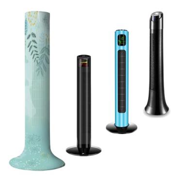 Imagem de NICENEEDED Capa protetora contra poeira para ventilador de torre, capa protetora vertical à prova de poeira para 99 a 128 cm, capa de ventilador lavável para uso doméstico para casa