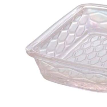 Imagem de Manteigueira Vidro Furta-Cor Tampa Puxador Borboleta Transpa