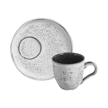 Imagem de Conjunto com 6 Xícaras De Chá Orgânico 170ml com 6 Pires Descentralizado Echo