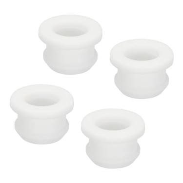 Imagem de 4 peças de encaixe de borracha com ilhós diâmetro 11,5 mm ID 8,5 mm vedação anti-arranhões para caixa elétrica cabo tubo branco