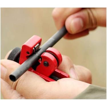 Imagem de Mini cortador de flecha ajustável de 3 a 22 mm (1/20.3 cm - 7/20.3 cm) para tubo de cobre/tubo de aço inoxidável, vermelho