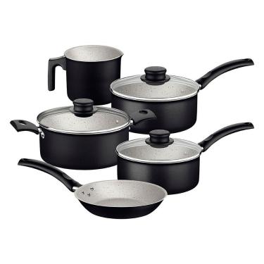 Imagem de Jogo De Panelas Tramontina Turim 20298061 Preto 20298061