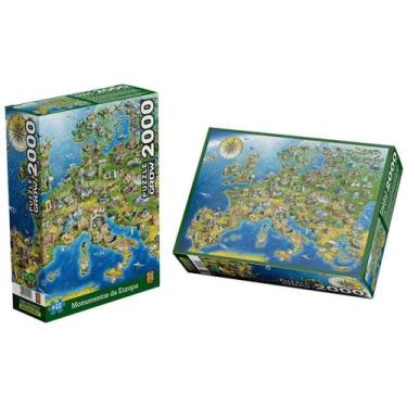 Imagem de Puzzle 2000 peças Monumentos da Europa - Grow - Toyster