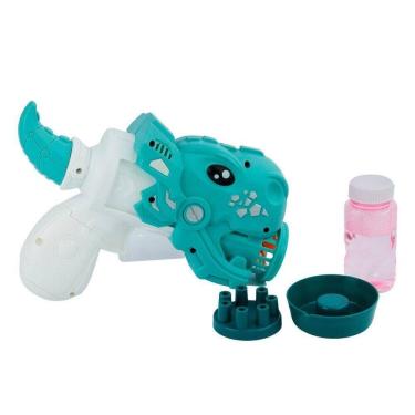 Imagem de Lança Bolhas 21cm à Pilha Dinossauro Color - Tudo em Caixa