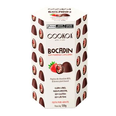 Imagem de Pepitas de Chocolate Bocadin com Morango Cookoa 120g