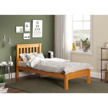 Imagem de Cama de Solteiro Amendoa Acetinado Madeira Maciça Piratini