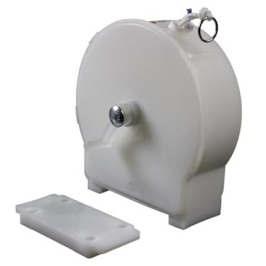 Imagem de Varal Retrátil de Parede com Corda de 30 Metros, Sistema Manual, Branco, PVC, Suporte para Roupas com Trava de Segurança, Instalação em Parede