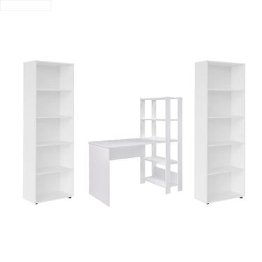 Imagem de Conjunto Sala de Estar: Escrivaninha Match + 2 Estante Multy