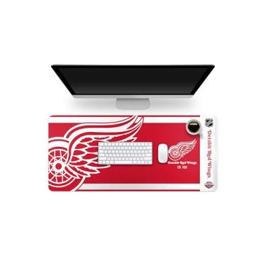 Imagem de FOCO NHL Official Established Primary Logo Wordmark Home Office Desk Pad Mouse Pad 89 cm x 41 cm (Detroit Red Wings, Detroit Red Wings)