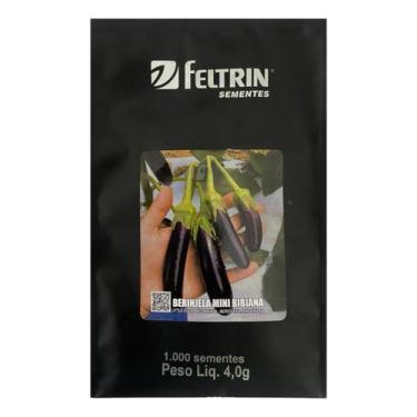 Imagem de Berinjela Mini Bibiana - 1.000 Sementes Peletizadas - FELTRIN SEMENTES