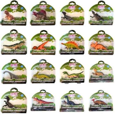 Imagem de Kit com 5 Dinossauros Beast Alive Criaturas Jurássicas Sortidos - Cand