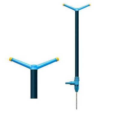 Imagem de Aspersor Giratório 50cm Jardim Hi50 Irrigação Plástico 6M - Araújo Irr