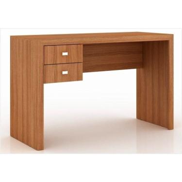 Imagem de Mesa Para Escritório 02 Gavetas Me4123 Amêndoa - Tecno Mobili