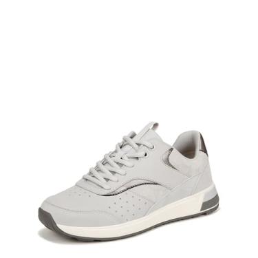 Imagem de Vionic Tênis feminino Nova – cadarço confortável que inclui uma palmilha de suporte de arco integrada que ajuda a corrigir a pronação e aliviar a dor no calcanhar causada pela fascite plantar, largura média, Camurça nobuck cinza vapor, 7.5