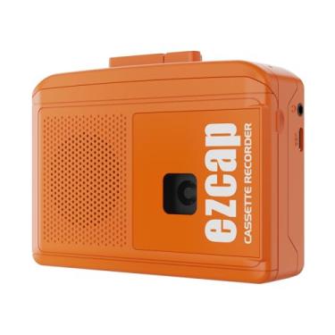 Imagem de Gravador de fita cassete com microfone embutido, alimentado por USB-C/AA, alto-falante embutido e conector de áudio de 3,5 mm – Leitor de fita cassete pessoal para gravação e reprodução