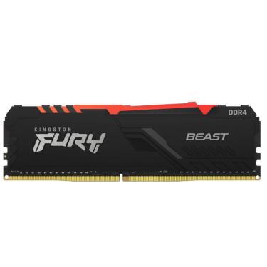 Imagem de Memória RAM Desktop Gamer Kingston Fury Beast 16GB 3200Mhz, DDR4, 1.35V, CL16, KF432C16BBA/16, RGB