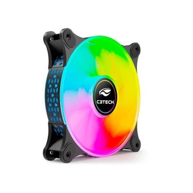 Imagem de Cooler Fan C3Tech F9-L160BK 12cm Iluminação RGB