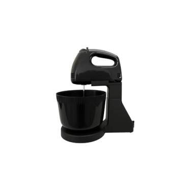 Imagem de Mini Processador Triturador Elétrico, 200W, 350ml, Preto, com 2 Lâminas, Copo Transparente, para Carnes, Ervas, Frutas e Legumes, 13x10x17,5cm, 220V