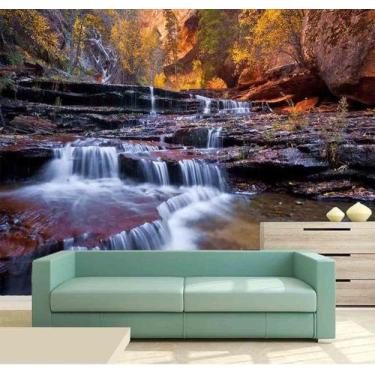 Imagem de Papel de Parede Painel Fotográfico Cachoeira 3D 3M² na 058 - Voce Deco