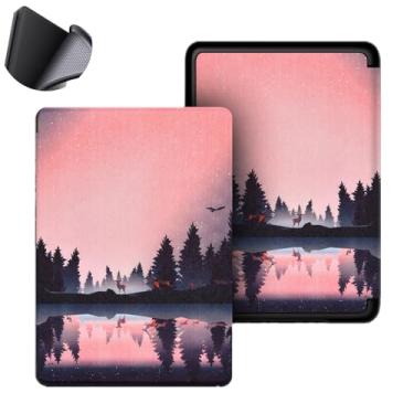 Imagem de Yzlvigrous Capa para Kindle Paperwhite 12th/Colorsoft Signature Edition 1ª Geração 2024, Tampa Traseira de TPU Macio de 7 Polegadas com Sono/acordamento Automático, Modelo: SA568B/SA59CP/SA569P