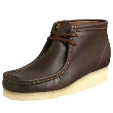 Imagem de Clarks Bota masculina Wallabee, Couro de cera de abelha, 42
