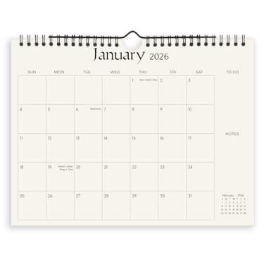 Imagem de SKYDUE Calendário de parede 2025-2026, calendário de 20 meses de novembro de 2025 a julho de 2027, 21 x 27, agenda pequena simples com 280 adesivos