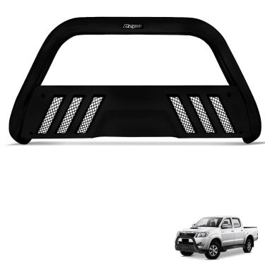 Imagem de Parachoque de Impulsão Hilux 2005 a 2015 Preto Com Grade