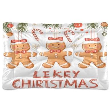 Imagem de Blueangle Cama masculina fofa e calmante ultra macia para cães pequenos, cama retangular confortável para animais de estimação, 24 x 18 polegadas (878)