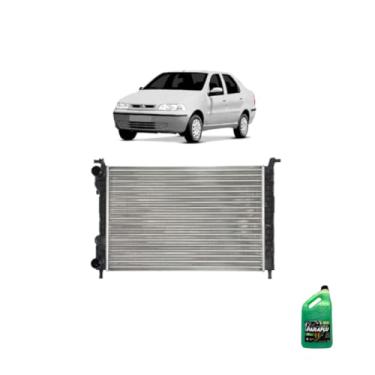 Imagem de Kit Radiador Palio/Siena/Strada 1.6 1.8 96 + Aditivo Paraflu Verde 5L