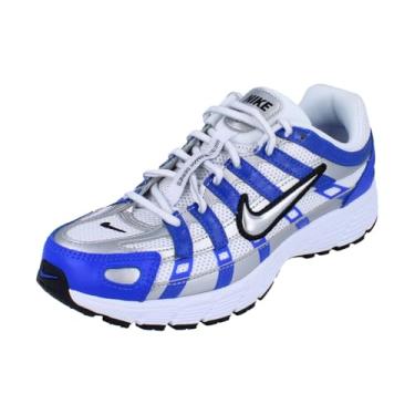 Imagem de Nike P-6000 Sapatos infantis grandes (azul corredor/prata metálico/branco/prata metálico), Racer azul/prata metálico/branco/prata metálica, 20
