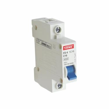 Imagem de Disjuntor DIN FD 3kA - Monopolar 1P 16A - Condutor 2,5mm Curva C – FAME