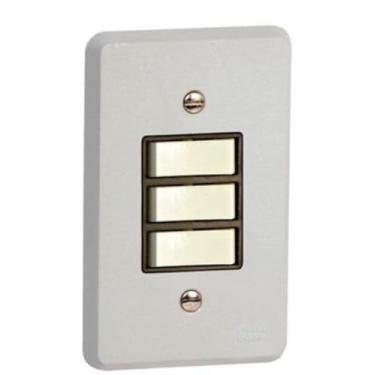 Imagem de INTERRUPTOR SIMPLES + DOIS PARALELOS 4X2 - SILENTOQUE - PIAL - 3104