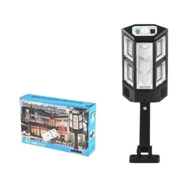 Imagem de Holofote Solar Externo Com 234 LEDs, Detector De Movimento, Controle R