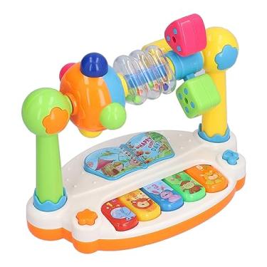 Imagem de Generic Piano de Aprendizagem e Educação Precoce Brilhante Com Formato Exclusivo, Piano de Brinquedo Portátil para Crianças Com Mais de 3 Anos de Idade, Material Plástico (Caixa de cores)