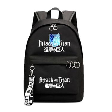 Imagem de Mochila Attacks on Titans Levis Ackermans Cartoon Kids