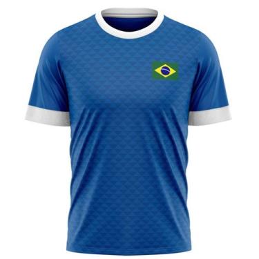 Imagem de Camiseta Braziline Jatobá Brasil Masculino - Azul, G