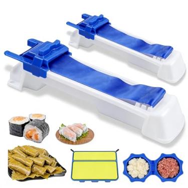 Imagem de 2 peças Lumpia Roller Machine Multifuncional Lumpia Maker Ferramenta de Rolar Carne Vegetal de Plástico – Rolinho Primavera Fácil Rápido Rolinho Primavera Máquina de Sushi para Cozinhar em Casa