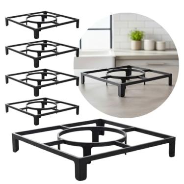 Imagem de 10 Suportes De Vaso De Chão Para Cultivo Plantas E Flores 24cm de Plástico Promoção!