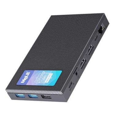 Imagem de MeLE Quieter4C Fanless Mini PC 12th Alder Lake N100 (up to 3.4GHz 4C/4T) 16GB LPDDR4x 512GB Storage Micro Desktop Computer, Support 4K Triple Display, Dual HDMI, All-in-One USB-C WiFi