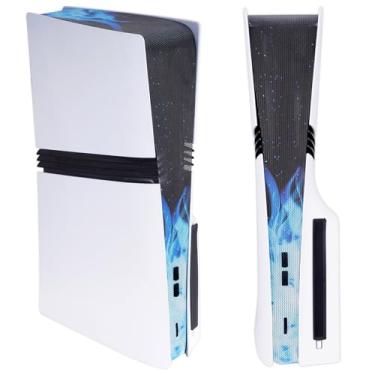 Imagem de PlayVital Dust Filter & Silicone Plug Set for ps5 Pro Console, Anti-Dust Protection Accessories for ps5 Pro Console with Durable Silicone Port Covers, Easy Installation, Blue Flame