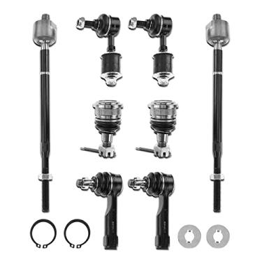 Imagem de A-Premium Conjunto de 8, barra de balanço frontal, junta esférica inferior, extremidade de haste de direção externa interna, compatível com Nissan Altima 1998 1999 2000 2001