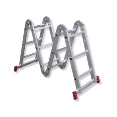 Imagem de Escada Articulada Multifuncional 4x3 12 Deg. 3,41m Caraíba Alumínio