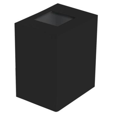 Imagem de Arandela Metaldomado Kasse Quadrada, Preto Fosco, 12 cm