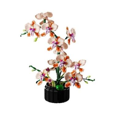 Imagem de Blocos De Montar Bouquet De Orquídeas 866 PCS Decoração Romântica Para